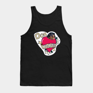 Rottweiler Dog Mom Tattoo Tank Top